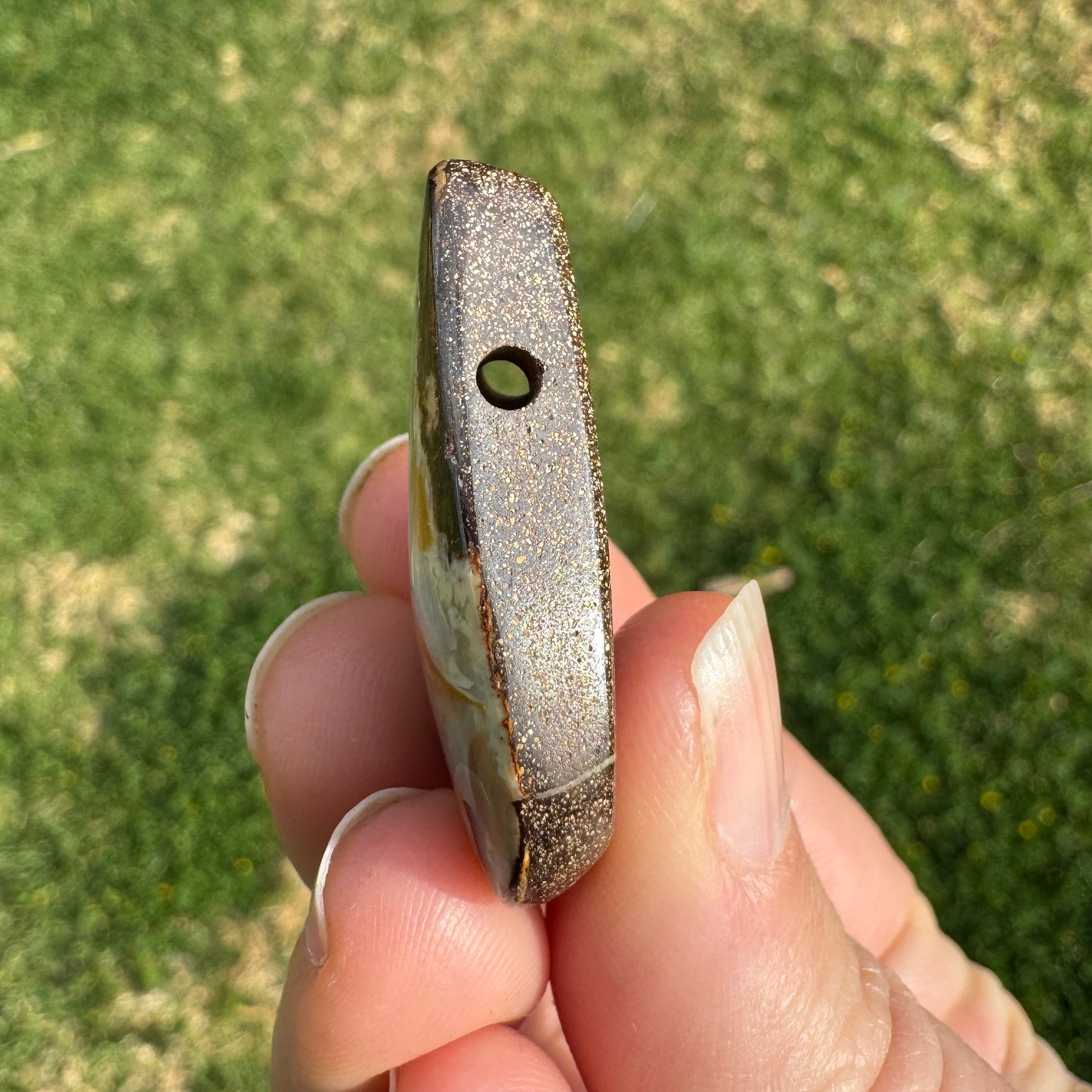 49.50 Ct side-drilled large boulder opal