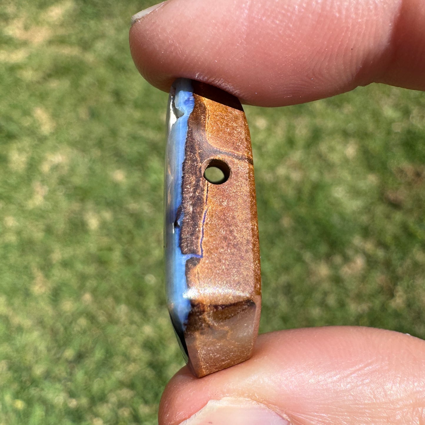 37.71 Ct side-drilled boulder opal