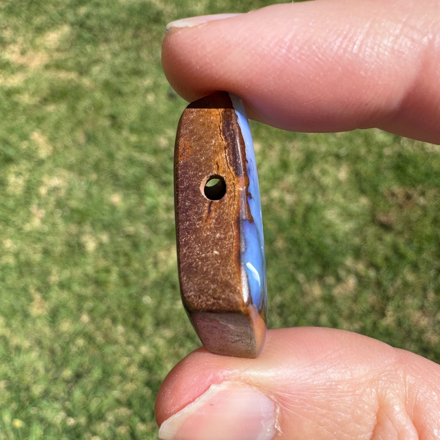 37.71 Ct side-drilled boulder opal