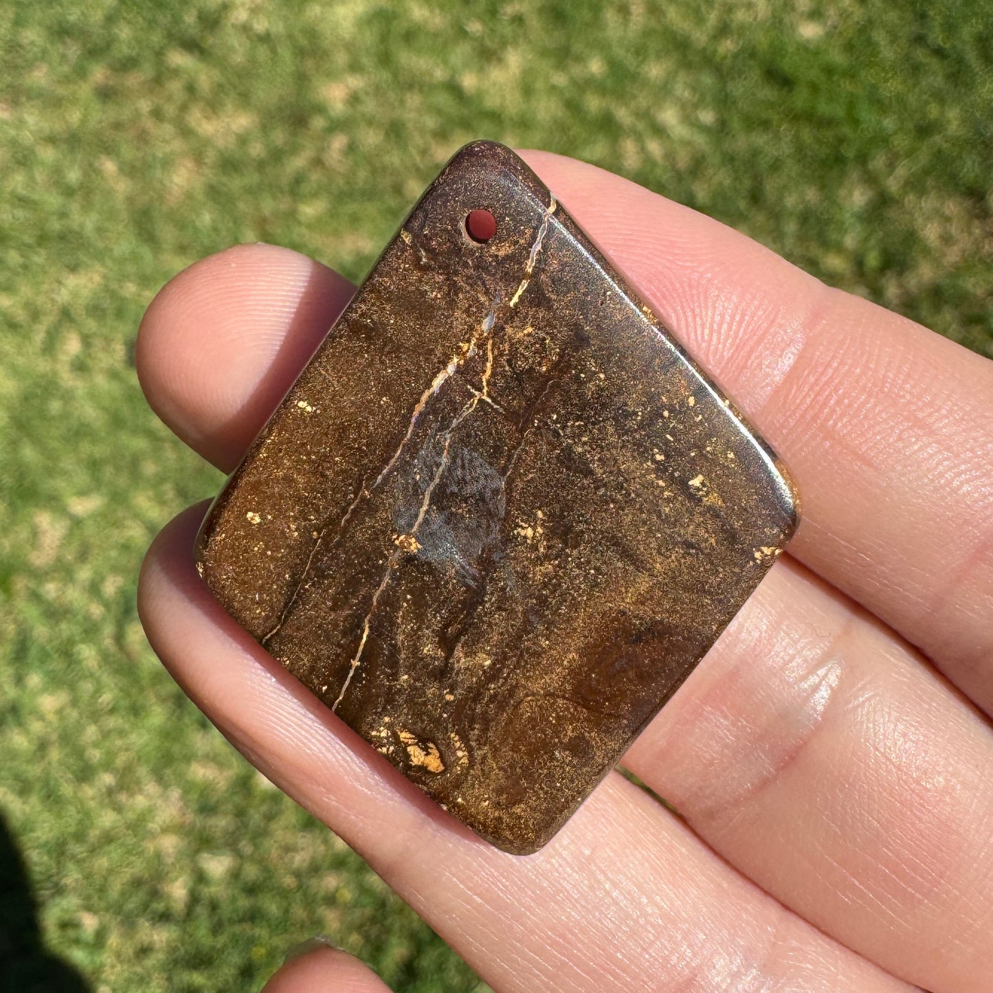 64.99 Cts front-drilled boulder opal