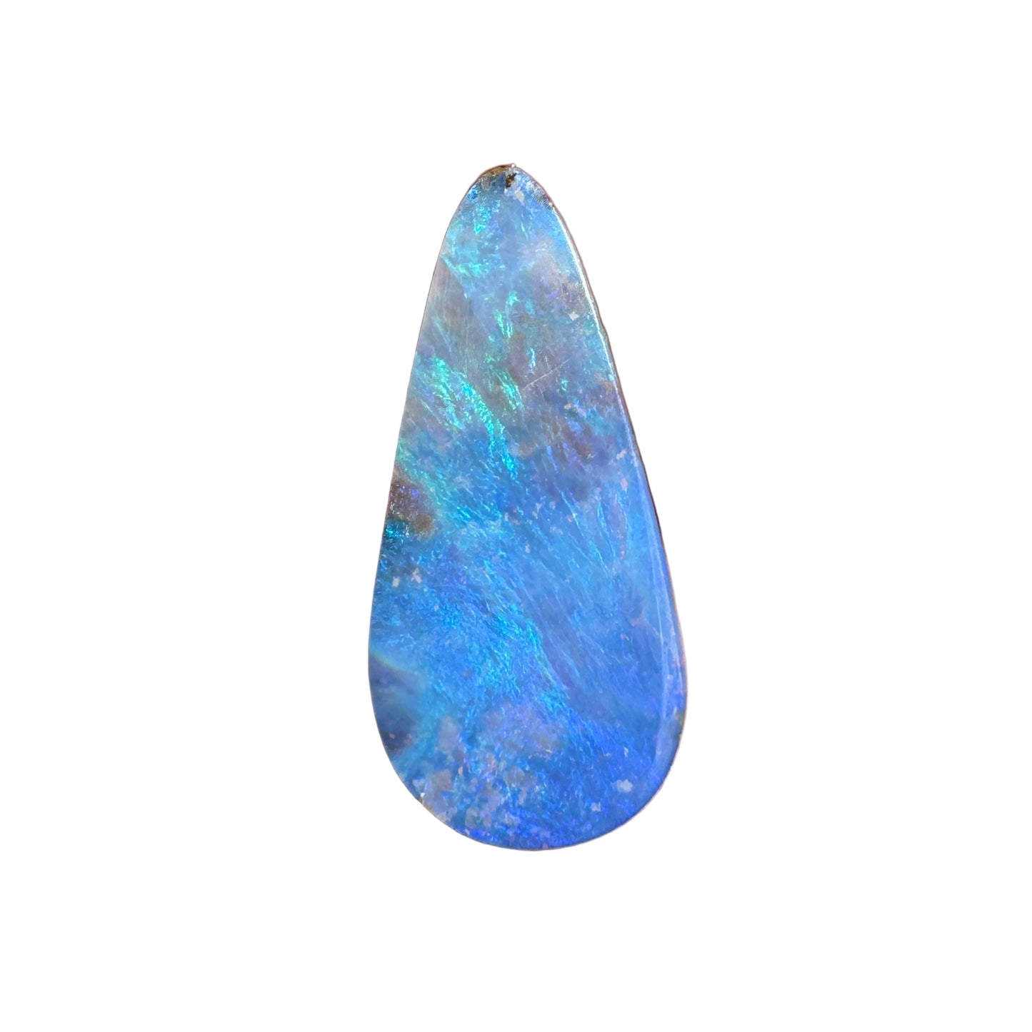 2.78 Ct bright blue boulder opal