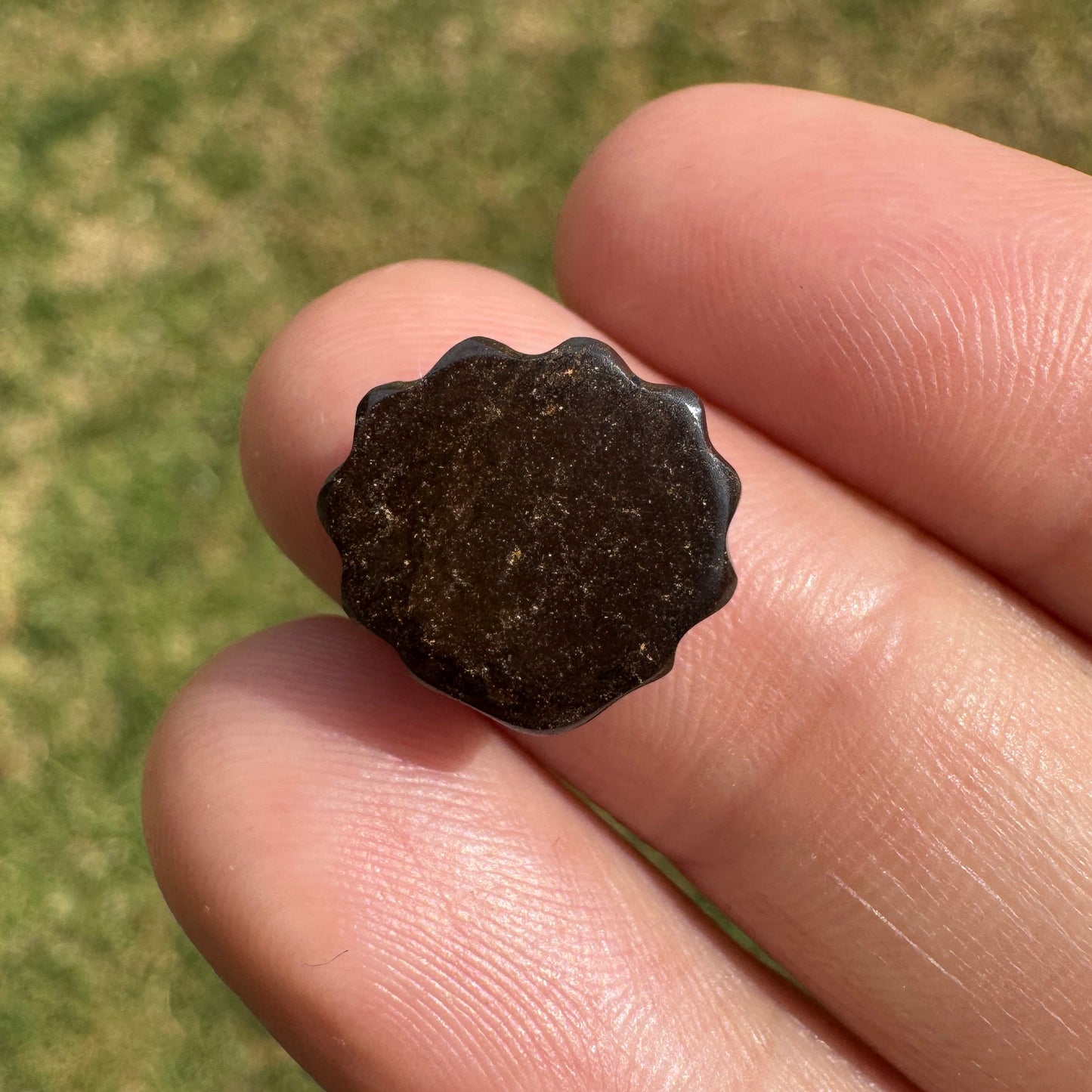 5.63 Ct fan shell boulder opal carving