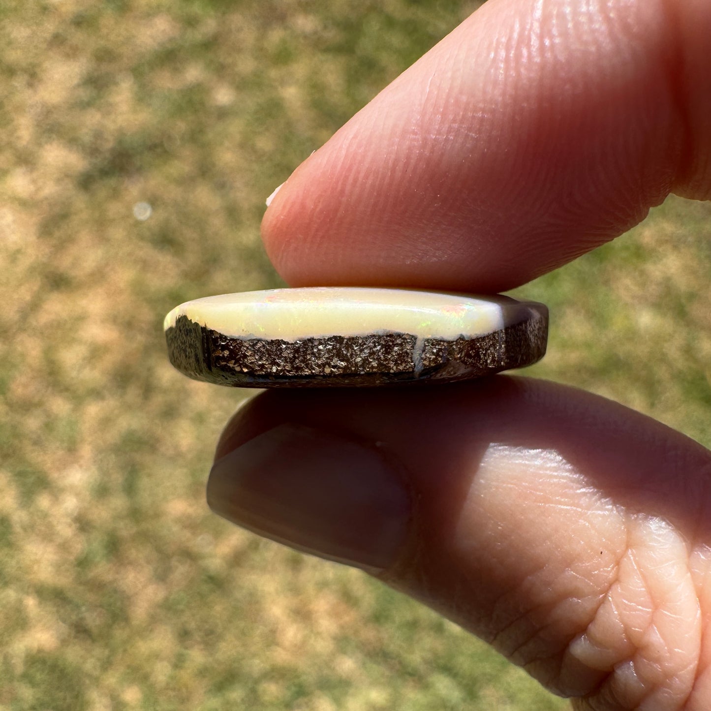 22.08 Ct large hexagon boulder opal