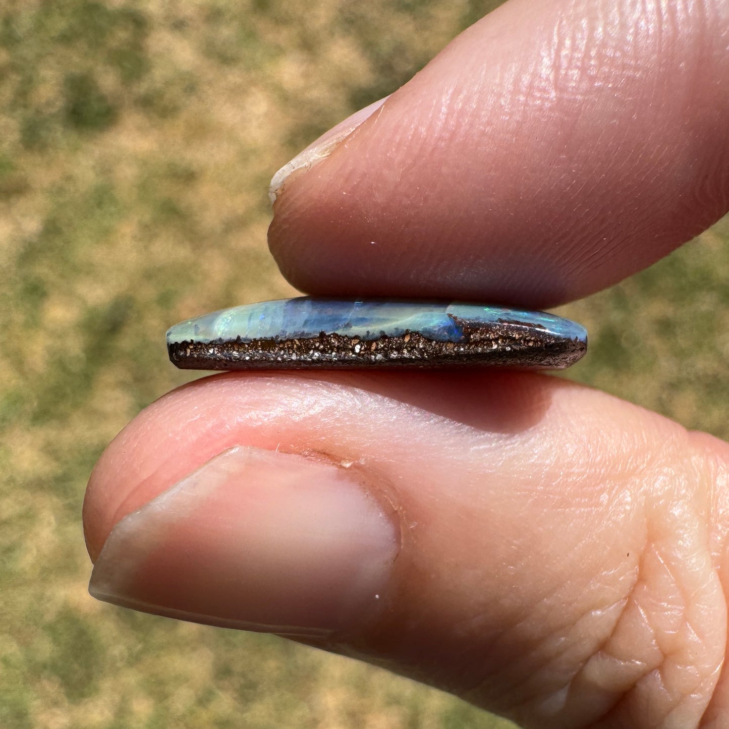 10.08 Ct large rectangle boulder opal