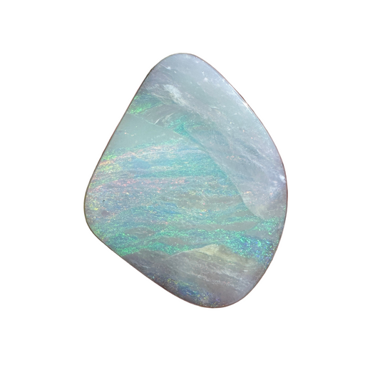 10.58 Ct pastel pink and green boulder opal