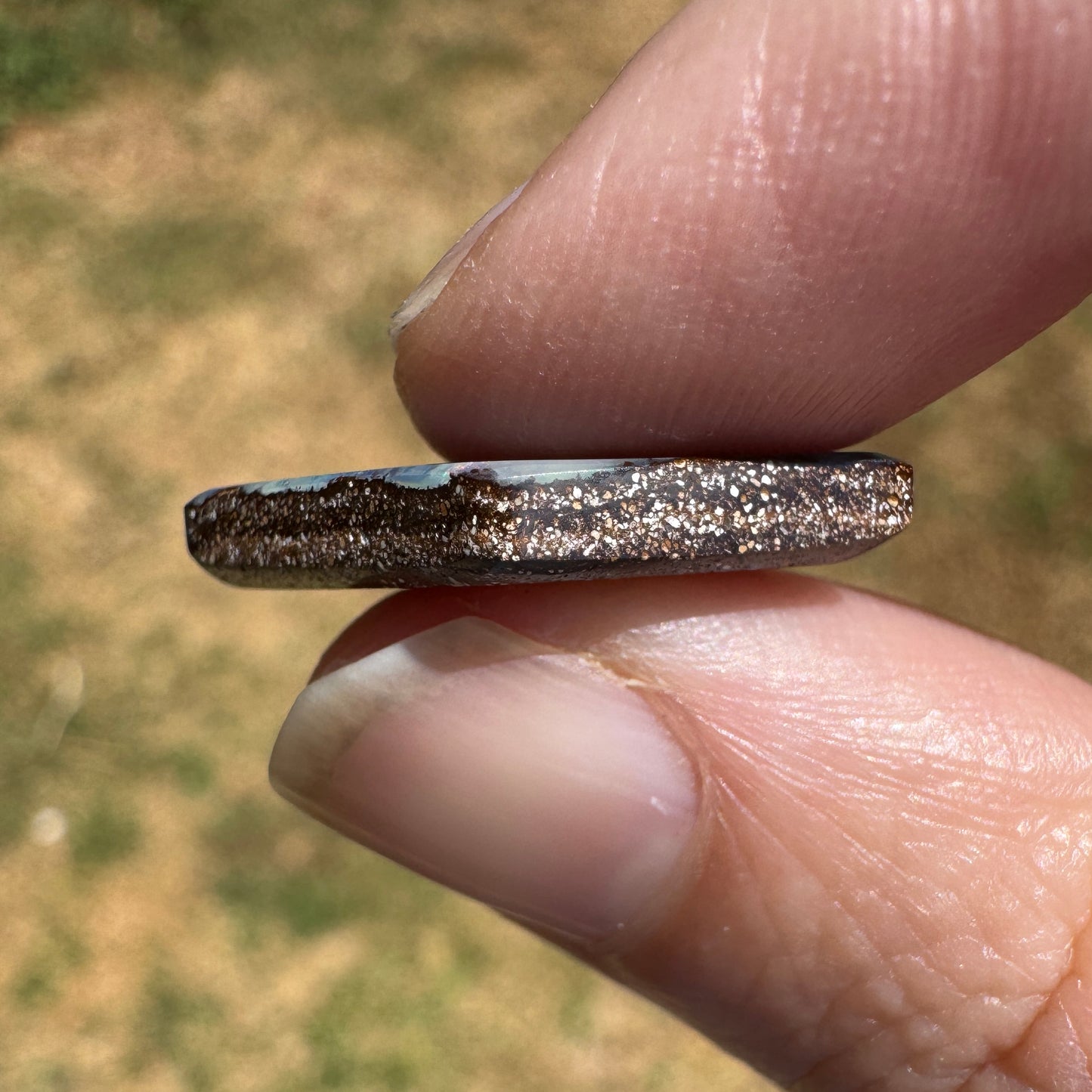 4.93 Ct diamond-shaped boulder opal
