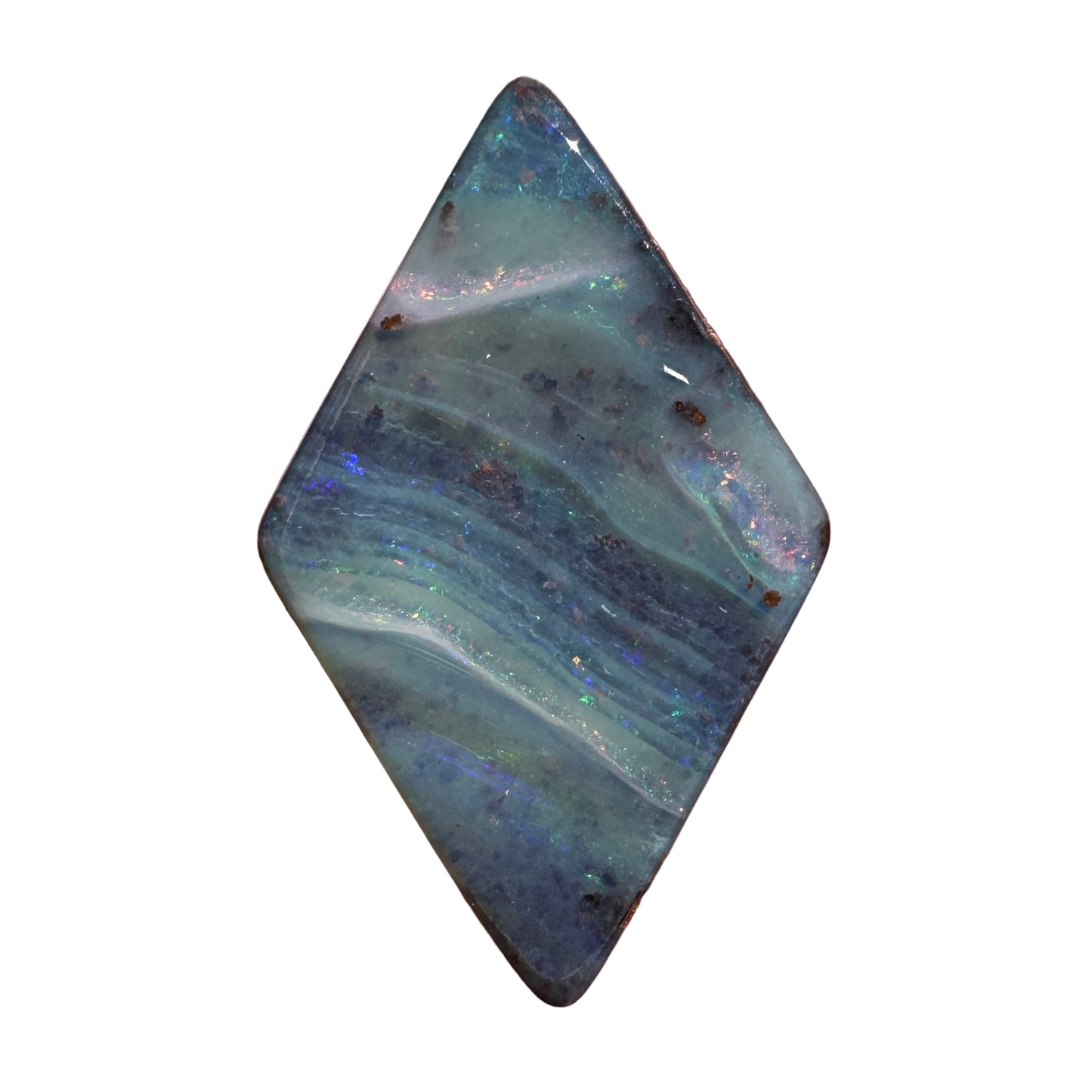 4.93 Ct diamond-shaped boulder opal